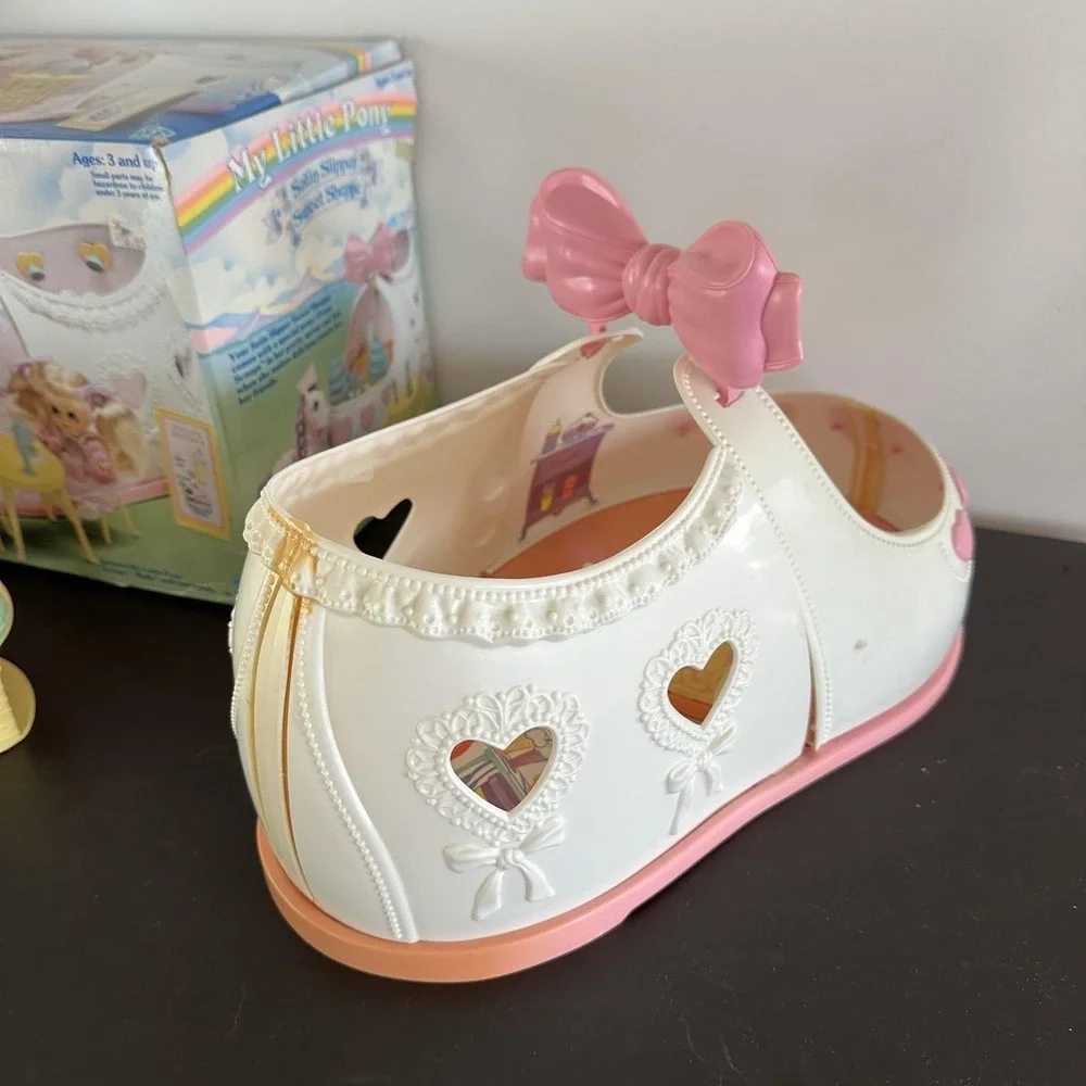 VTG 1986 My Little Pony Satin Slipper Sweet Shoppe Playset Scoops WITH BOX